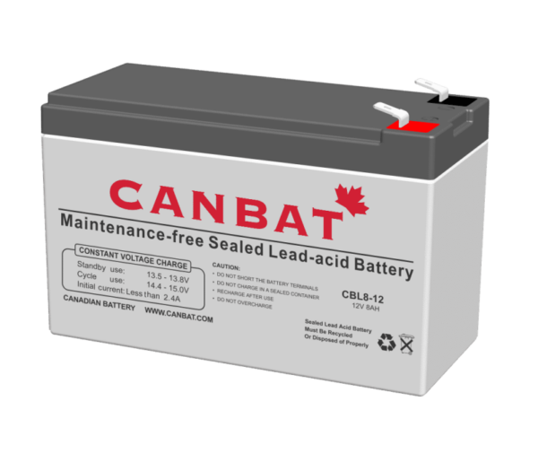 CANBAT - 12V 8AH SLA Battery CBL8-12