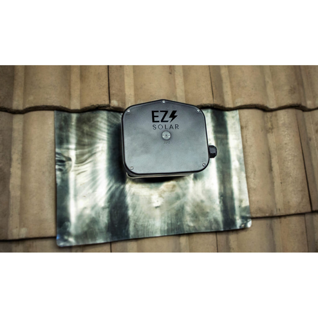 EZ Solar - JB-2 PV Junction Box Tile Roofs with Deck Flashing