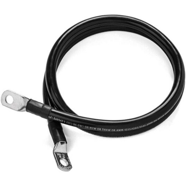 12" battery cable #4 AWG - Black