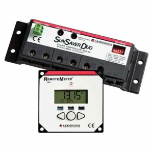 Morningstar - Sun Saver DUO 25 Amp Regulator with Remote Meter ECO-N-10-T