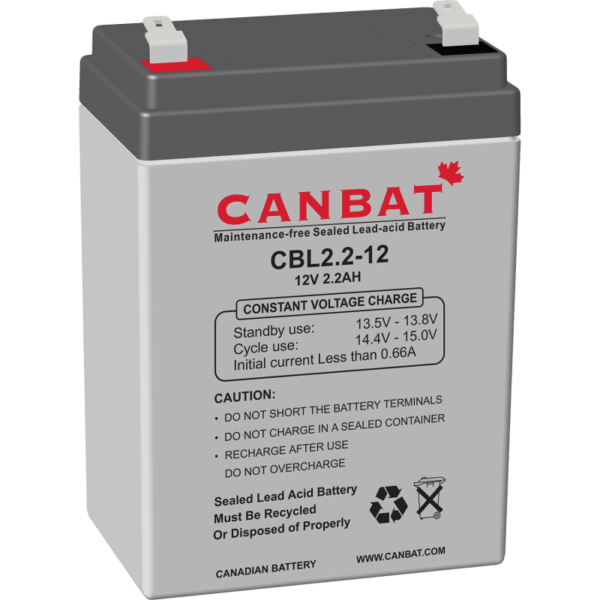 CANBAT - 12V 2.2AH SLA Battery CBL2.2-12